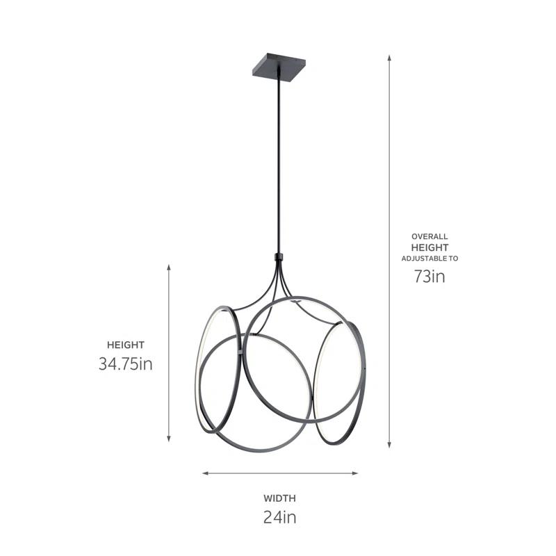 Orren Ellis Nikiki 1 - Light LED Unique/Statement Pendant