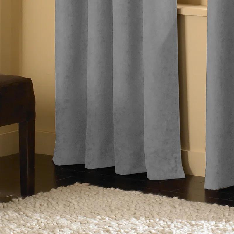 Winston Porter Curtainworks Boehme Solid Room Darkening Grommet Single Curtain Panel
