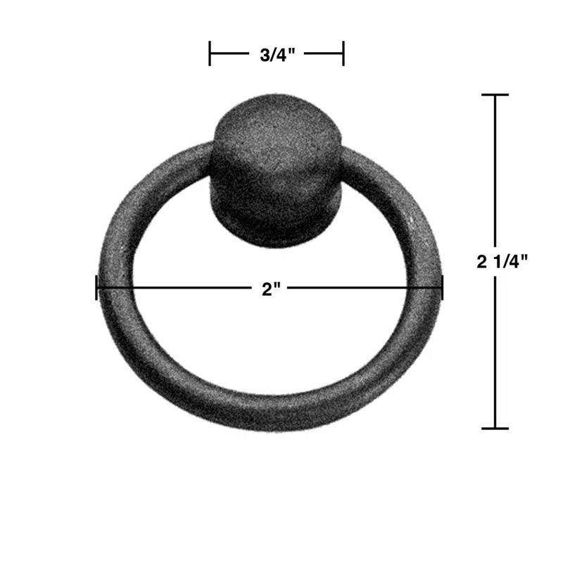 The Renovators Supply Inc. Wrought Iron Ring Pull Multipack (Set of 4)