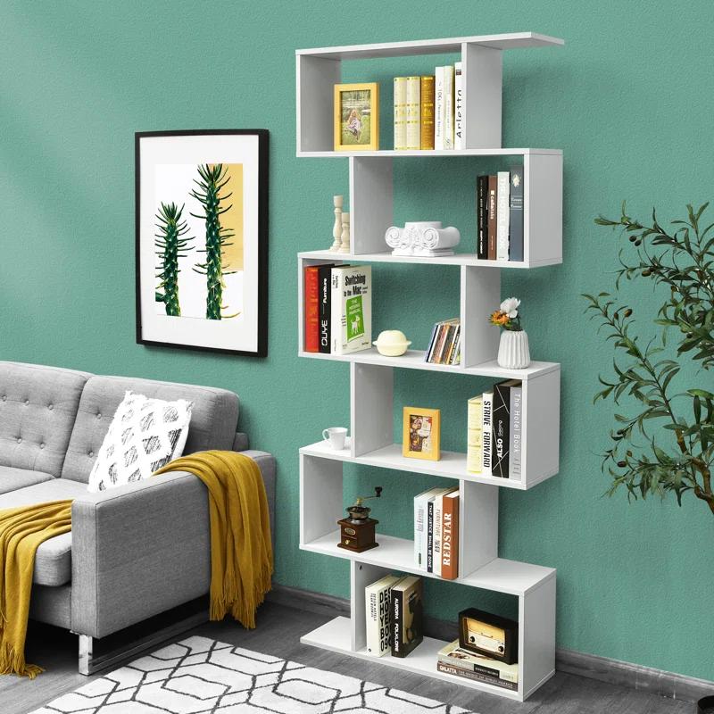 Latitude Run® Pomp Geometric Bookcase