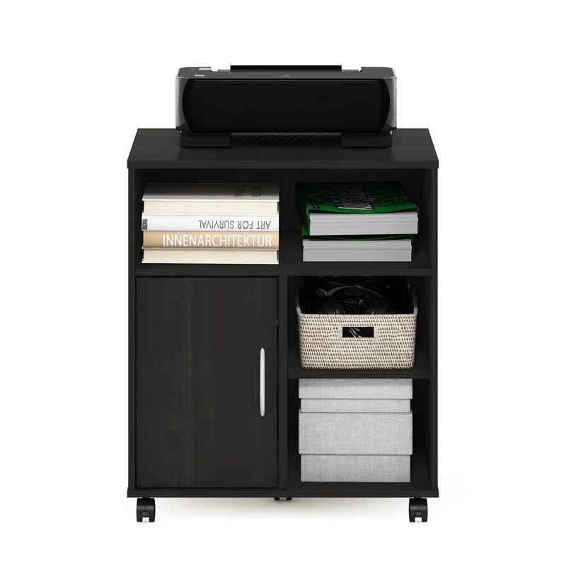 Furinno Econ 26.9'' H x 22.8'' W 1 Printer Stand with Wheels