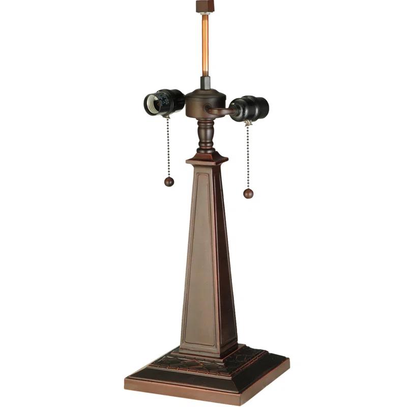 Diamond Mission Glass Table Lamp