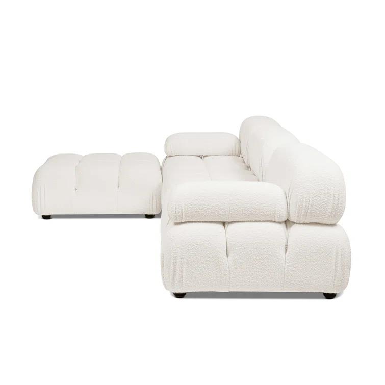 Sigma 4 - Piece Modular Upholstered Reversible L-Sectional