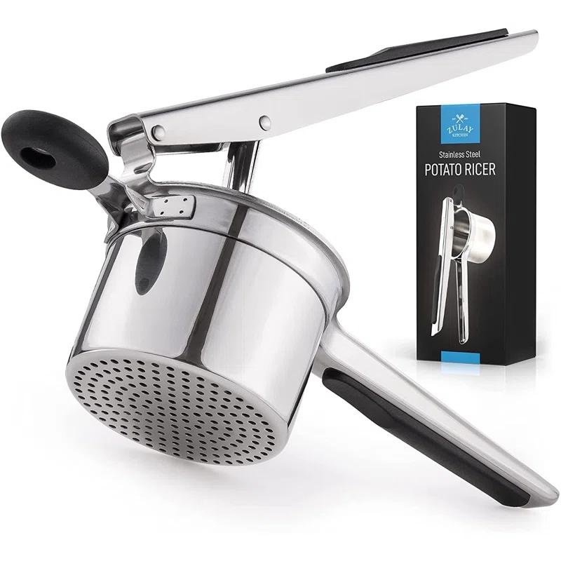 Zulay Kitchen Zulay Kitchen Large 13.5oz Potato Ricer Stainless Steel Heavy Duty Masher with Non-Slip Handle