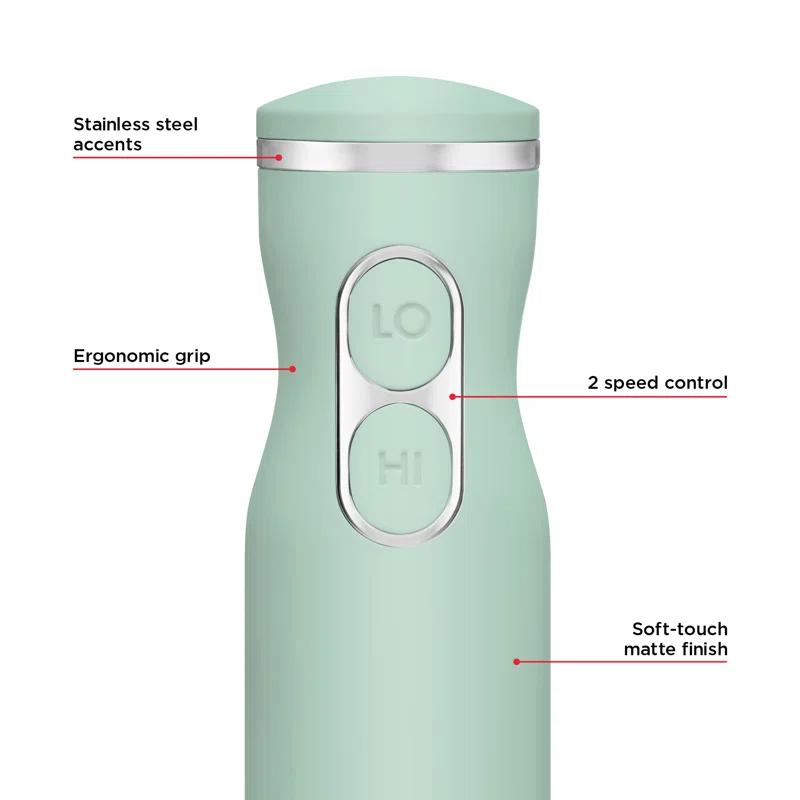 Chefman Chefman Immersion Stick Hand Blender with Stainless Steel Blades