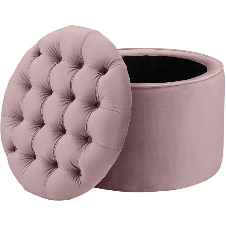 Kelly Clarkson Home Reims Velvet Ottoman
