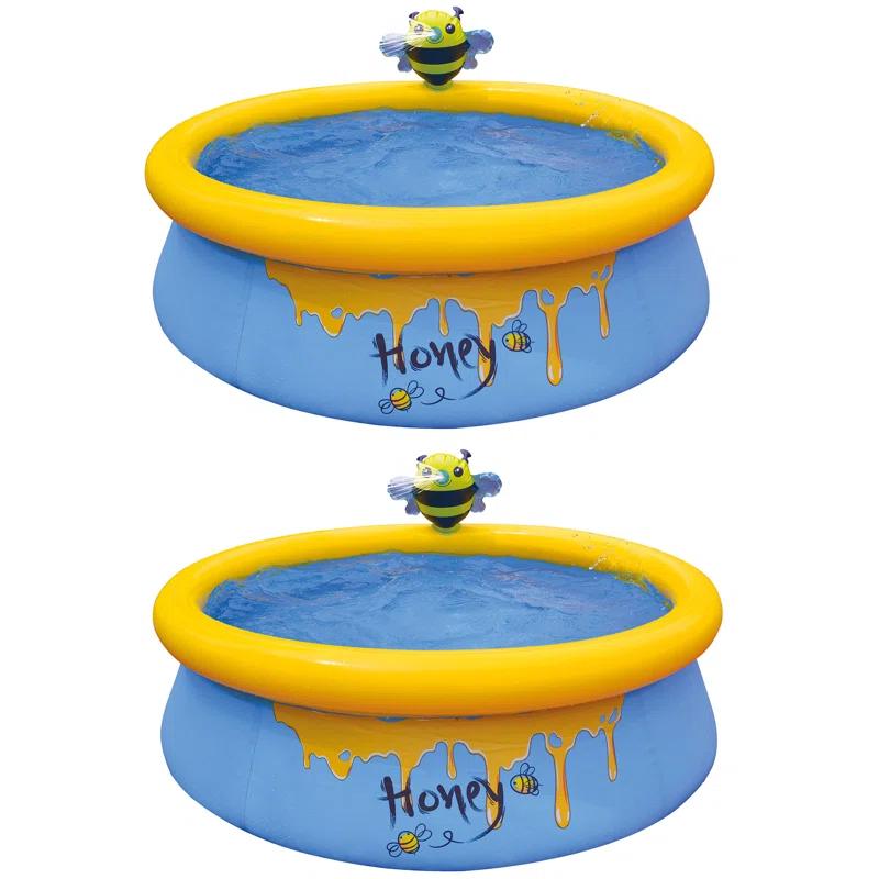 JLeisure Plastic Round Inflatable Pool 10'' H x 12'' W x 12'' L (Set of 2)