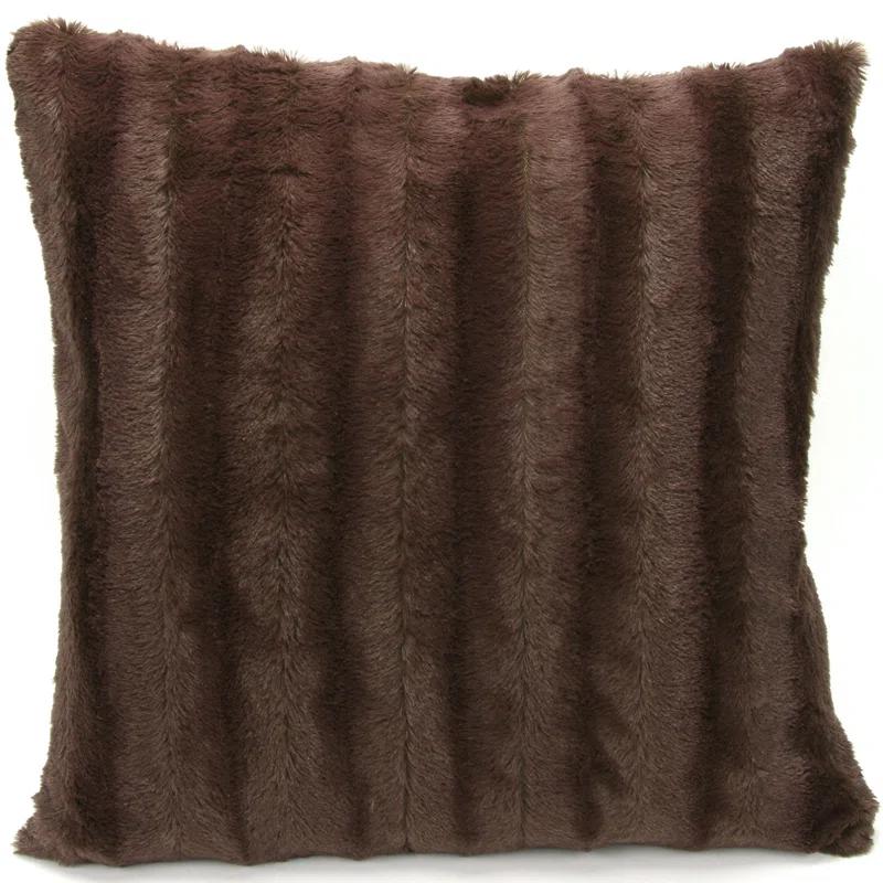 Cheer Collection Faux Fur Pillow Cover