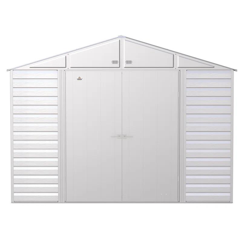 10 ft. W x 14 ft. D Steel Horizontal Storage Shed