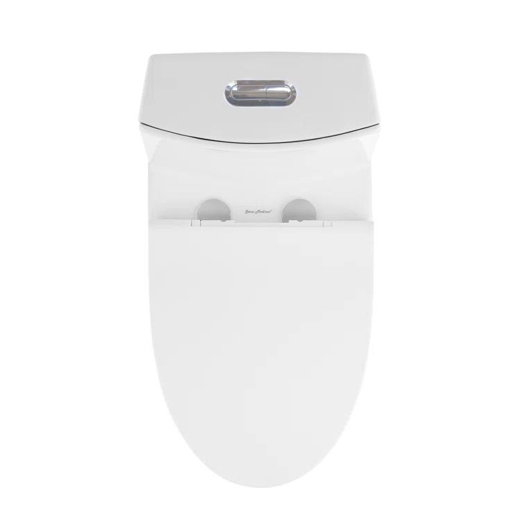 St. Tropez One Piece Elongated Toilet Dual Vortex Flush 1.6 GPF