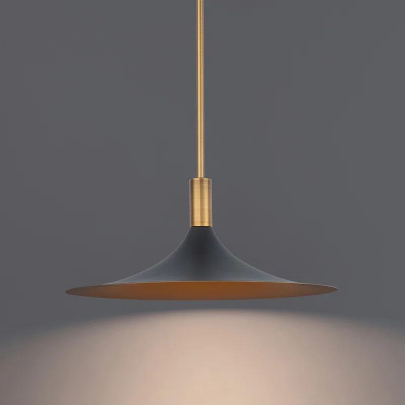 dweLED Cochere 1 - Light Black/Gold/Aged Brass LED Pendant
