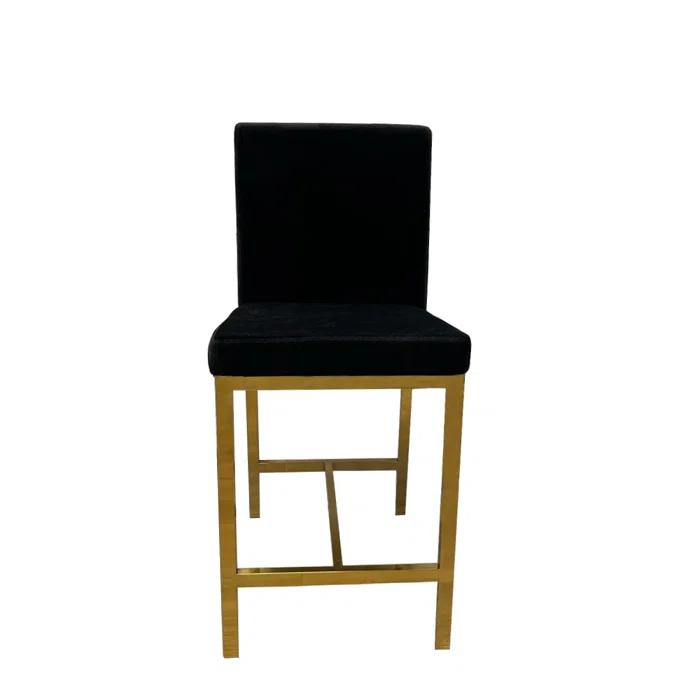 Rego Upholstered Counter Stool with Metal Frame