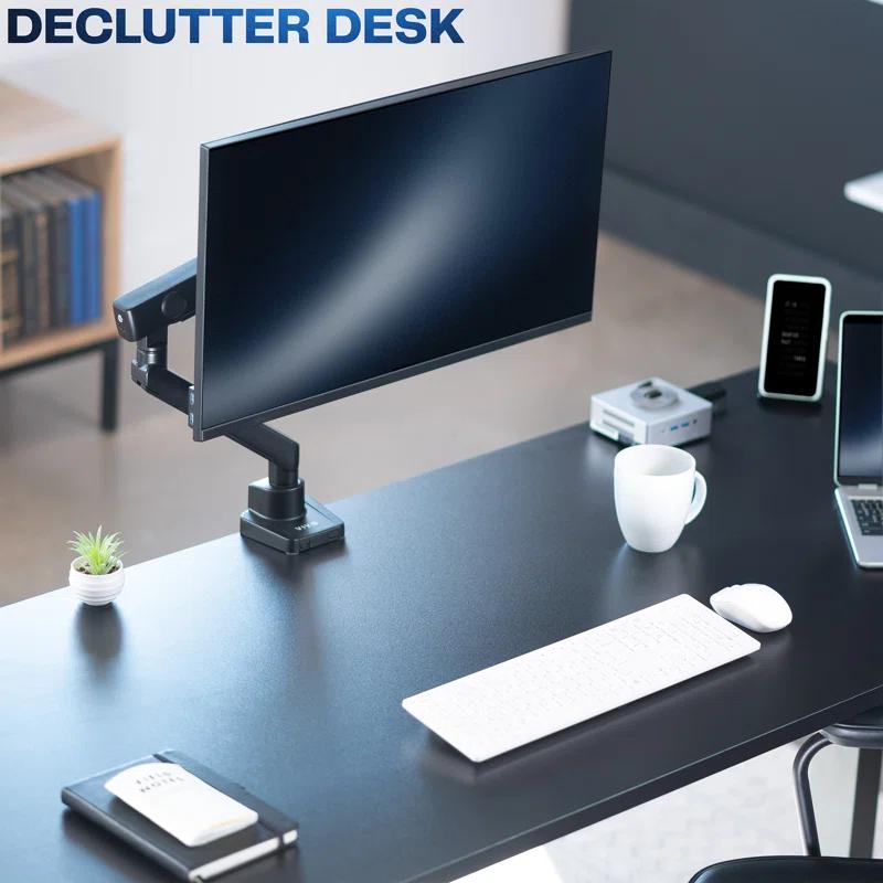 Vivo Mechanical Arm Single Monitor Desk Mount