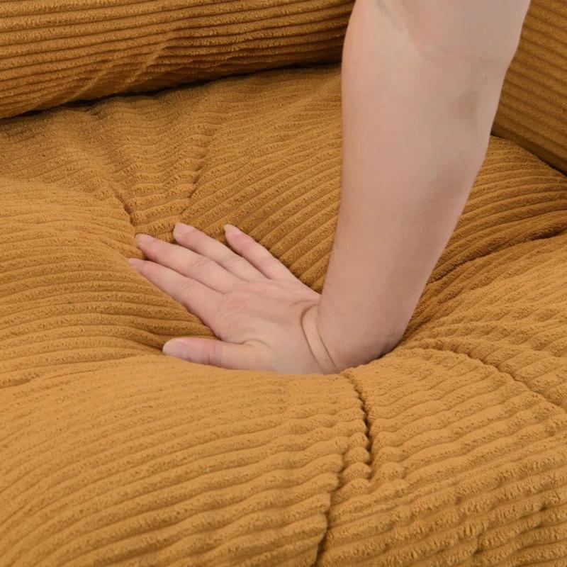 74" High Resilience Three Seater Sofa, Wooden Frame 3 Seat Sofa, Comfy ,   Modern Upholstered Sofa, Living Room Bedroom Apartment