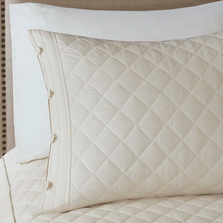 Madison Park Breanna Cotton Modern & Contemporary 4 Piece Quilt Set