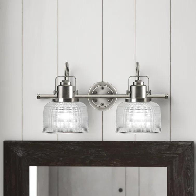 Rosser 2 Light Transparent Dimmable Vanity Light
