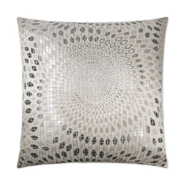 D.V. Kap Whirl Geometric Reversible Throw Pillow