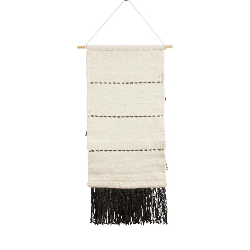 Saro Bohem Collection Hand Woven Wool Wall Hanging