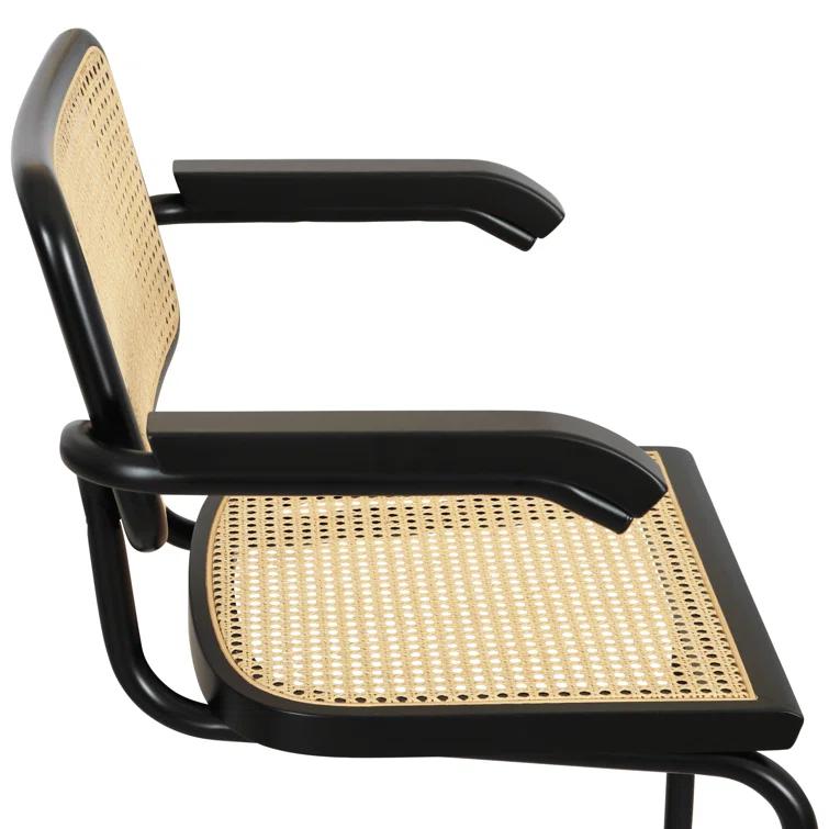 Breuer Chair Company Marcel Breuer Cesca Cane Cantilever Dining Armchair Arm Chair