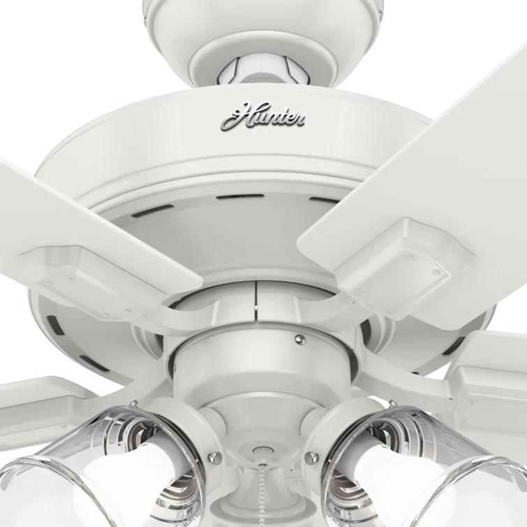 Hunter Fan 60" Crestfield 5 - Blade Ceiling Fan with Pull Chain and Light Kit Included