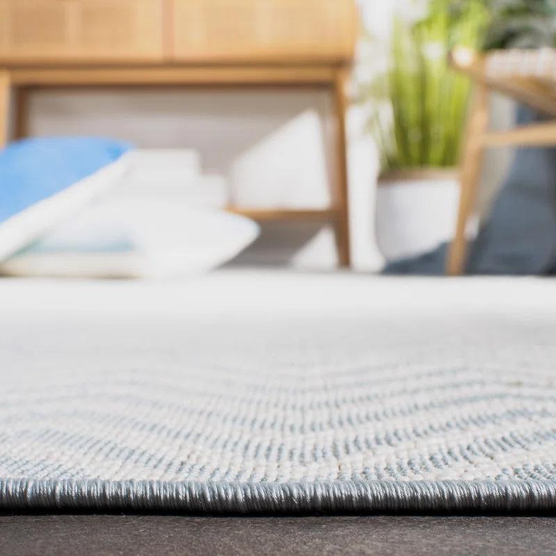 Martha Stewart Indoor Outdoor Performance Machine Washable Chevron Rug