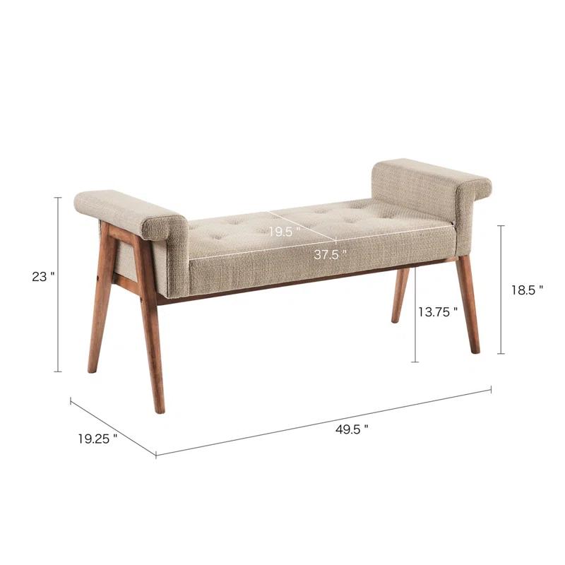Mercury Row® Nakia Button Tufted Accent Bench