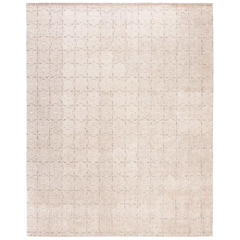 Gracie Oaks Loany Hand Loomed Viscose Geometric Rug