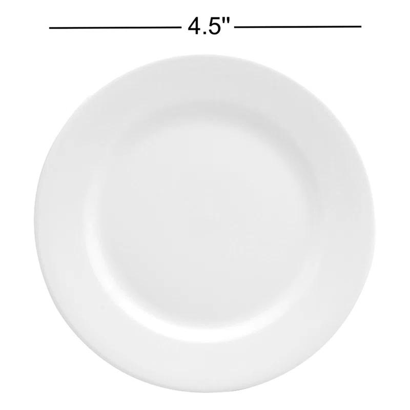 Oneida Bright White Ware (Rolled Edge) Plates, by Buffalo | Wayfair
