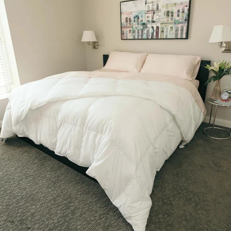 Downlite Colossal King Oversized 120" x 120" King Down Alternative Comforter - White Color