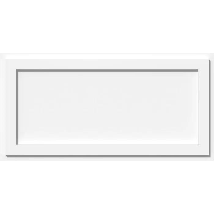 Ekena Millwork 32"W x 21 3/8"H x 6"ID x 10"C x 1"P Zoe Architectural Grade PVC Contemporary Ceiling Medallion, Two Piece CMP30X15RE