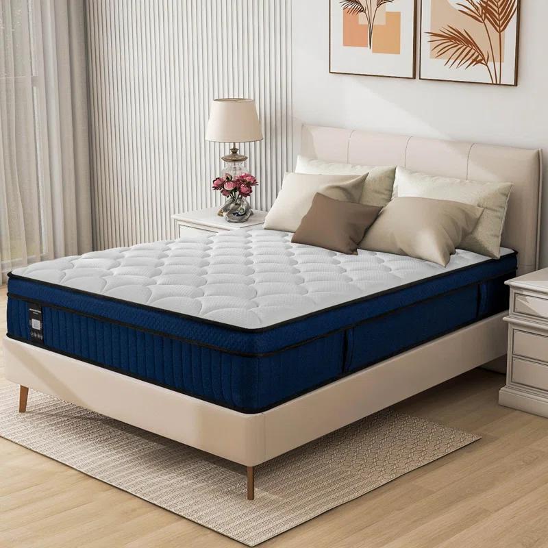 Alwyn Home Alwyn Home Pillow Top Medium Firm Hybrid Mattress In A Box
