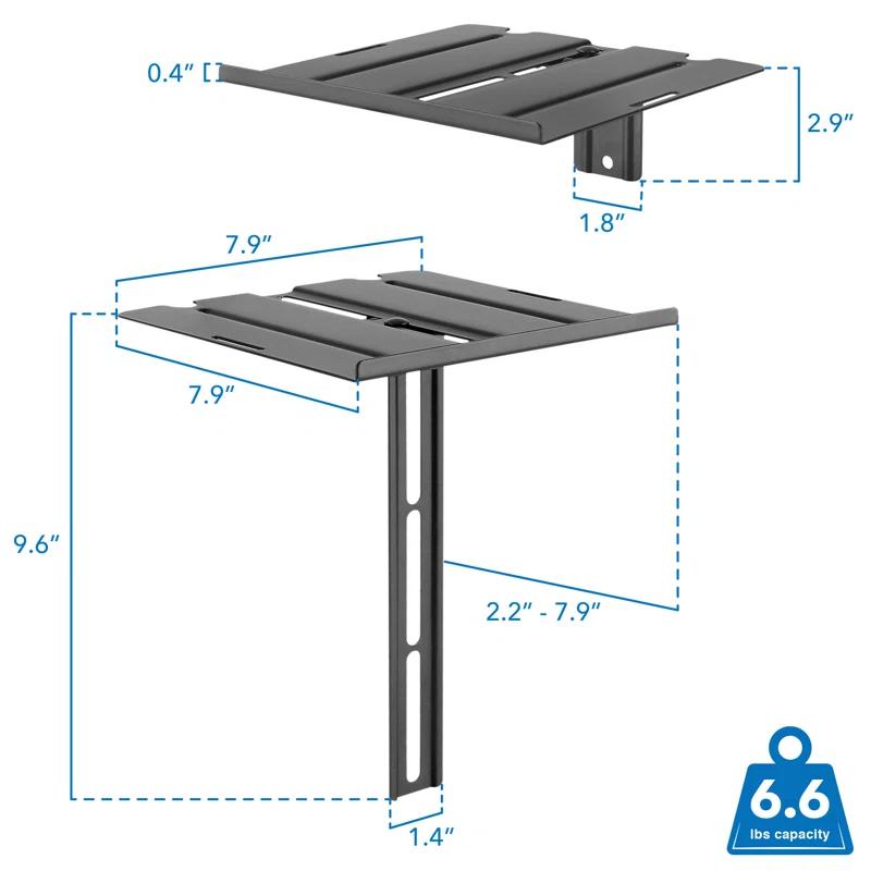 Mount-it Mount-It Floating Shelf for Wall Mounted TV & Streaming Devices | Dual Installation for Wall or TV