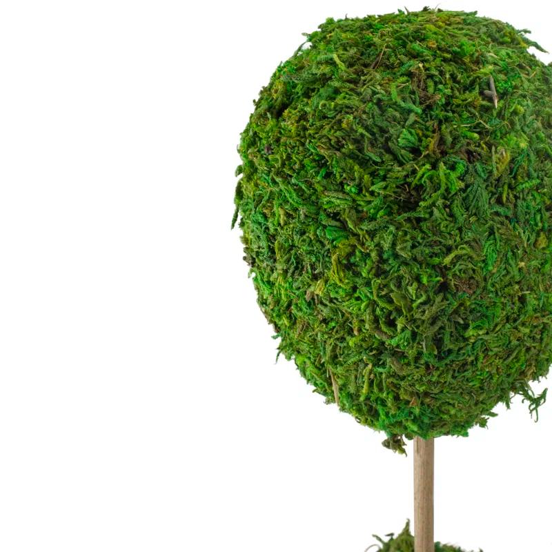 Northlight Seasonal Green Reindeer Moss Ball Potted Artificial Spring Topiary Tree