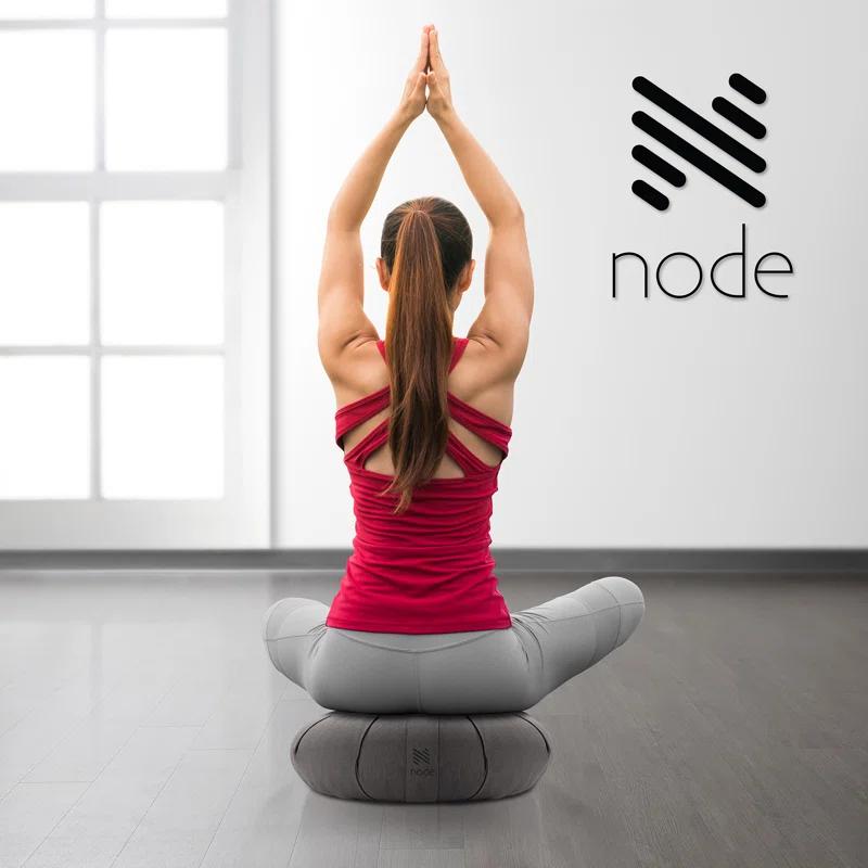 Node Fitness 15" x 5" Round Floor Pillow and Meditation Bolster