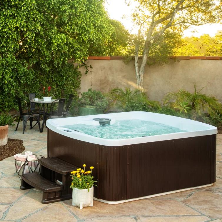 Lifesmart Spas and Saunas Lifesmart Spa Step for Square and Round Hot Tubs