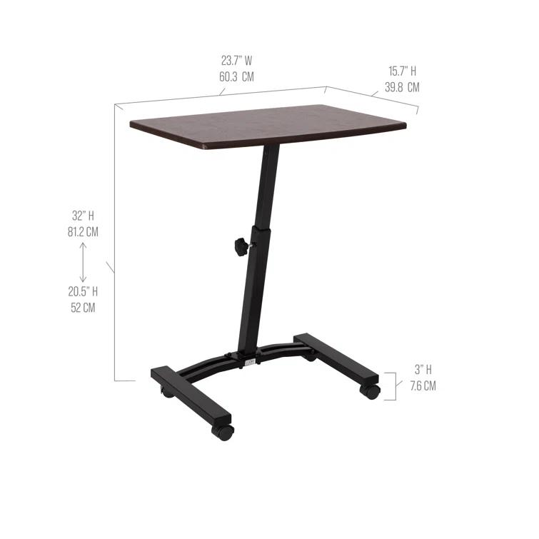 Seville Classics AIRLIFT® 24'' W Rolling Desk or Stand with Wheels