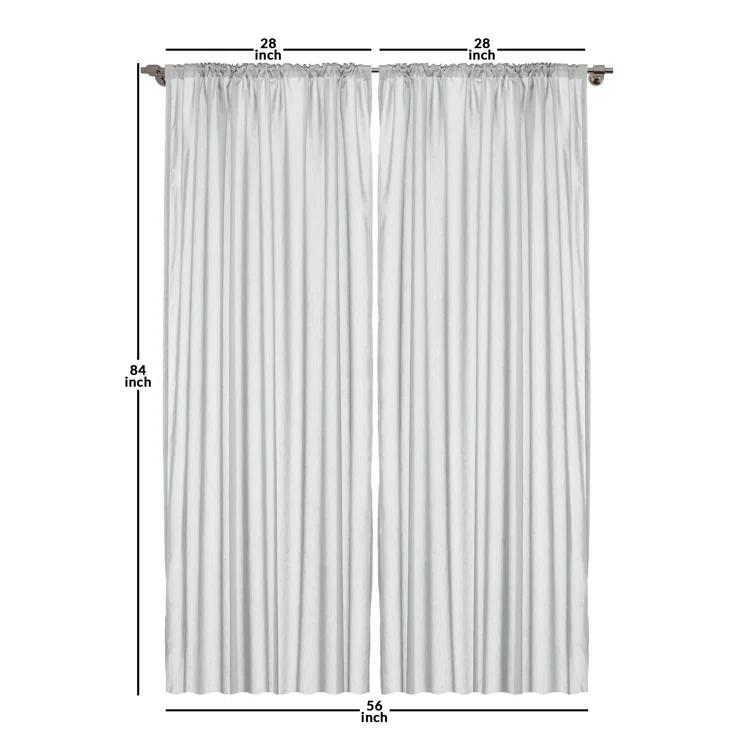 Ambesonne Fall Semi-Sheer Rod Pocket Sliding Panel (Set of 2)