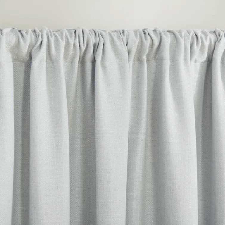 Linen Herringbone Blackout Polyester Curtain