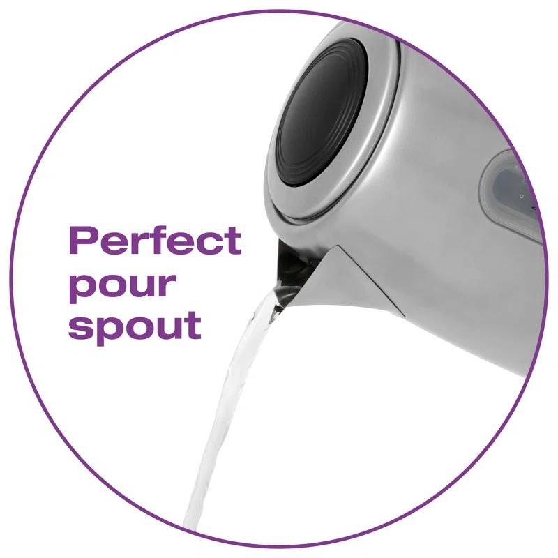 Salton 1.8 Qt. Stainless Steel Electric Tea Kettle