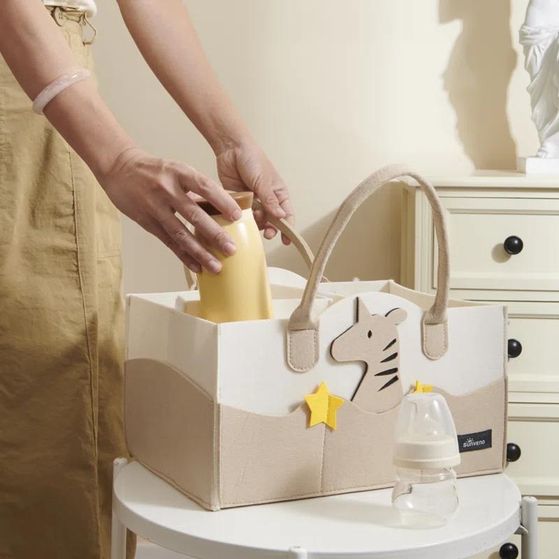 Sunveno Baby Diaper Caddy Nursery Storage
