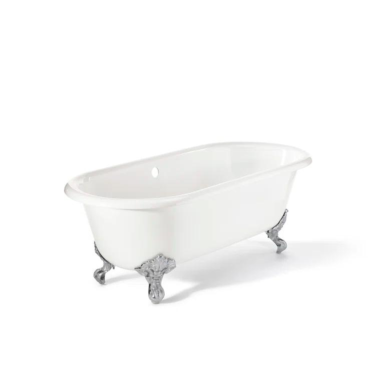 Kristin 68'' Soaking Cast Iron Bathtub