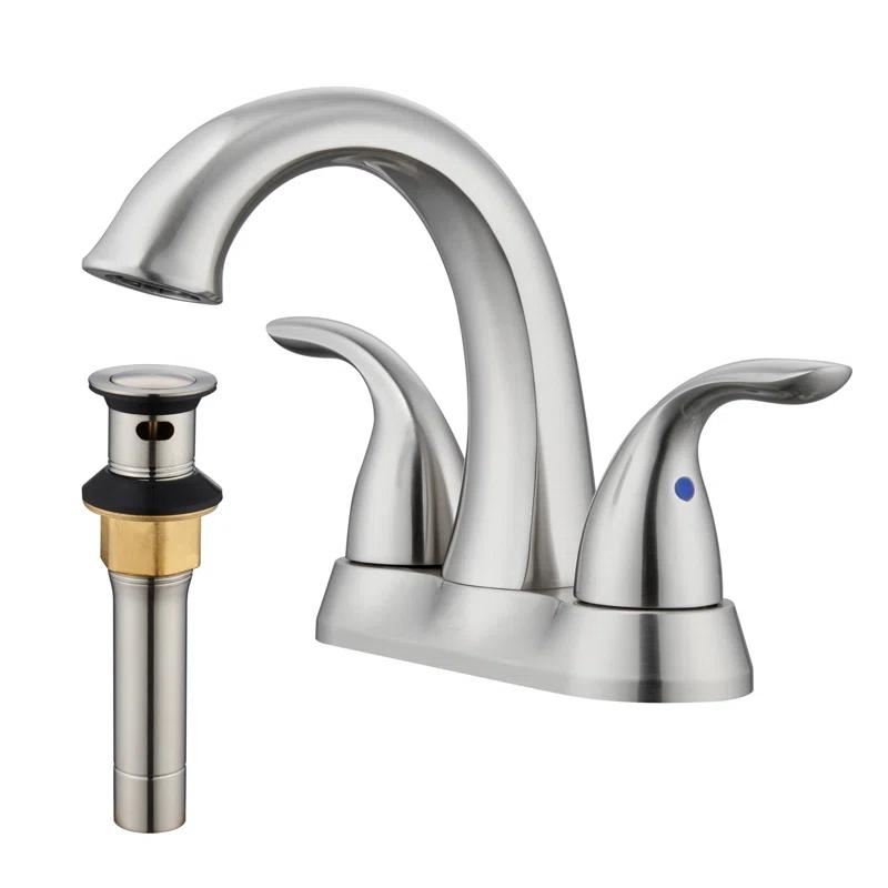 1.2 Flow Centerset Bathroom Sink Faucet with Drain