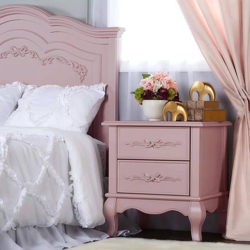 Evolur Aurora 2 Drawer Nightstand & Reviews | Wayfair