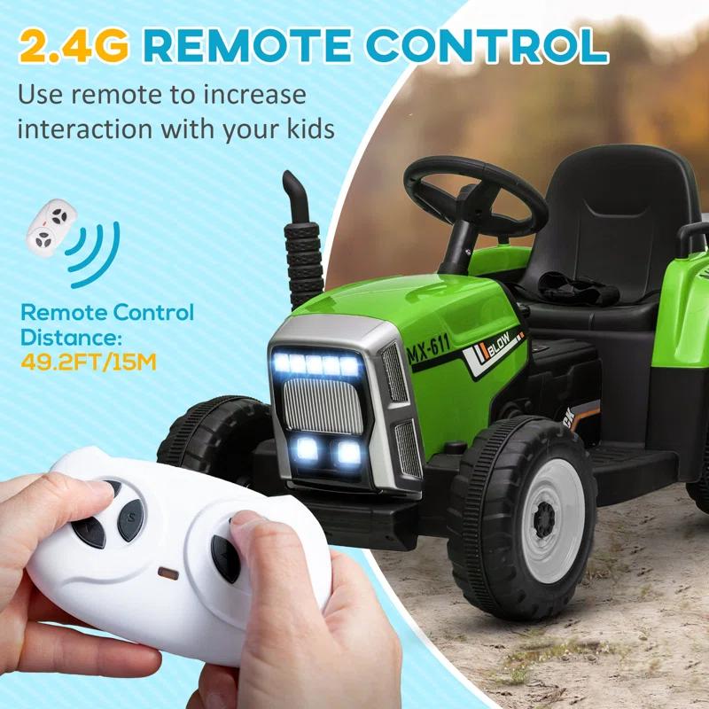 Aosom Aosom 12 Volt 1 Seater All-Terrain Vehicles Battery Powered Ride On with Remote Control