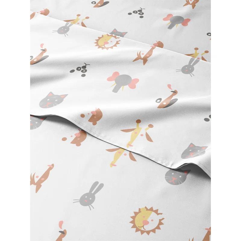 CGK Linens 4 Piece Kids Microfiber Sheet Set - Wrinkle Free - Cute, Cozy, Soft