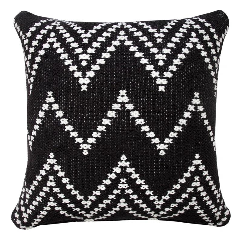 Evette Rios Textured Cotton Throw Pillow