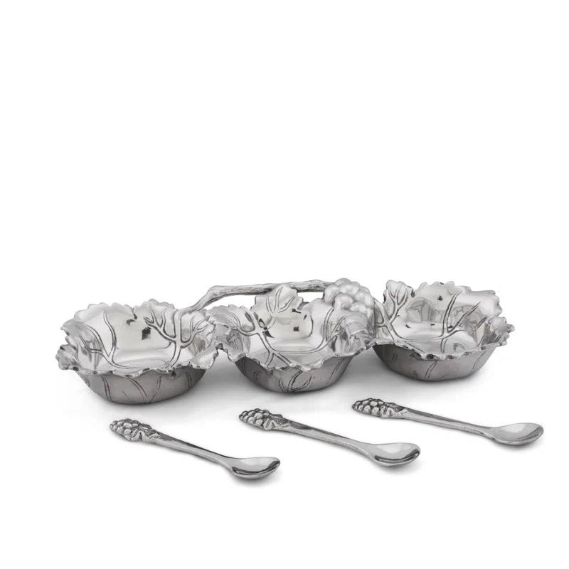 Arthur Court Designs Arthur Court Designs Grape Aluminum Condiment Server