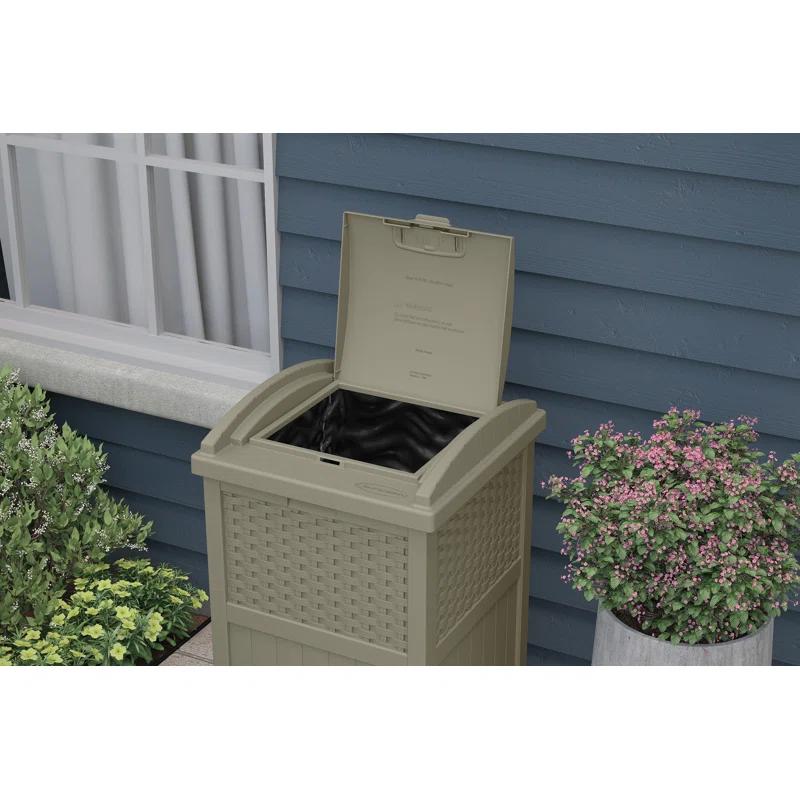 Suncast Suncast 33 Gallon Manual Lift Trash Hideaway Container
