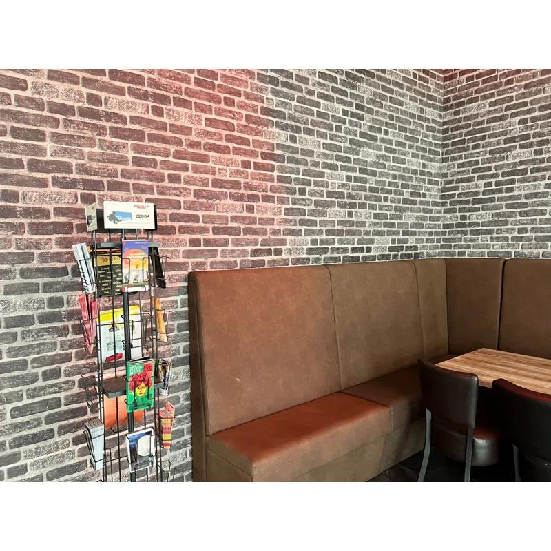 UPP Ultimate Premium Products 3D Brick Effect Wall Panels - Lightweight Styrofoam - Set of 9 Large Panels (20"x40") Covers 48 sq ft - Apply with Wall Adhesive - DIY Home Wall Cladding