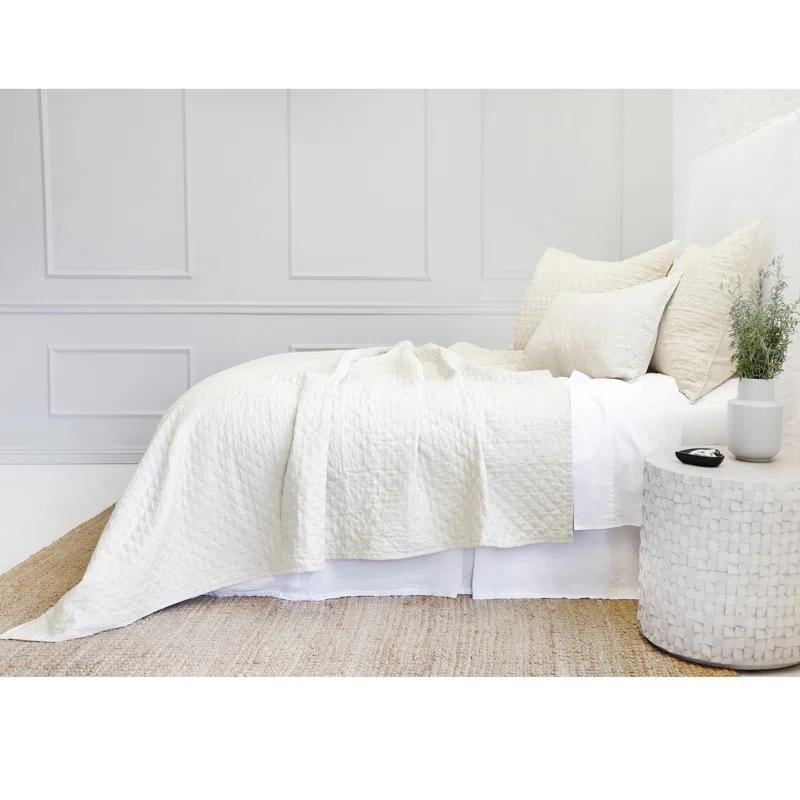 Hampton Quilted Sham by Pom Pom at Home - Cream / Standard
